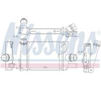 Nissens Intercooler for Renault Clio TCe 90 0.9 November 2012 to December 2019