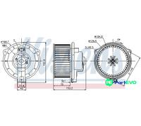 Nissens Blower Motor 87107 - Cabin Fan for Mercedes-Benz M-Class W163 (M111.977 2.3L/2.7L)