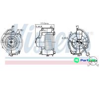 NISSENS INTERIOR BLOWER 87478 FOR AUDI