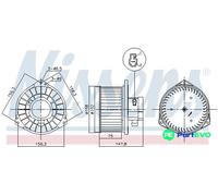 NISSENS INTERIOR BLOWER 87531 FOR MITSUBISHI