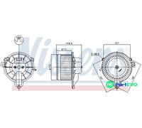 NISSENS INTERIOR BLOWER 87572