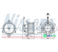 NISSENS INTERIOR BLOWER 87579 FOR MERCEDES-BENZ