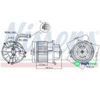 NISSENS INTERIOR BLOWER 87599 FOR BMW MINI