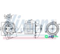 NISSENS INTERIOR BLOWER 87609 FOR RENAULT