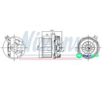 NISSENS INTERIOR BLOWER 87619 FOR RENAULT