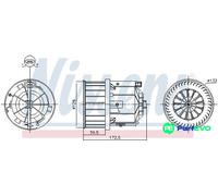 NISSENS INTERIOR BLOWER 87632 FOR LAND ROVER