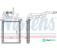 NISSENS INTERIOR HEATING HEAT EXCHANGER 707191 FOR TOYOTA