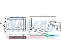 NISSENS INTERIOR HEATING HEAT EXCHANGER 707245 FOR HYUNDAI