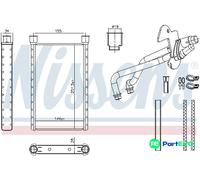 NISSENS INTERIOR HEATING HEAT EXCHANGER 707282 FOR BMW