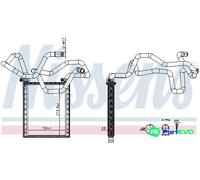 NISSENS INTERIOR HEATING HEAT EXCHANGER 707305 FOR TOYOTA