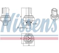 Nissens Pressure Sensor Mercedes Benz Actros Series 2011 Model 301070