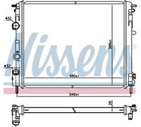 RADIATOR ENGINE COOLING 607085 FOR RENAULT CLIO/SYMBOL/II/Hatchback/Van LOGAN