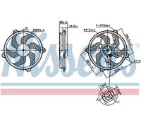 NISSENS 850093 Fan, radiator