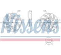 Nissens Radiator Cooling Fan 850099 for eg. AUDI A6 C7 (2011) A6 2.8 FSI etc