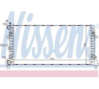 640012 Radiator Manual Petrol With WO AC Car Engine Cooling Replacement Nissens