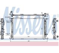 NISSENS 60321 Engine radiator
