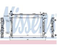 Radiator 60323 Nissens 8K0121251L 8K0121251R 8UD121251