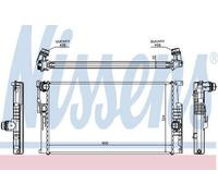 NISSENS 60816 Engine radiator