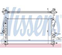 NISSENS Coolant Radiator 630724 for CHEVROLET CRUZE (2009) 1.8 DVVT etc