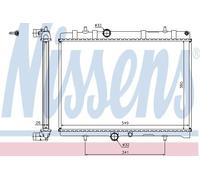 Radiator 63606A Nissens 1330.F5 1330.J7 1330.S5 1330.S8 1330.W2 1330.Y5 133089