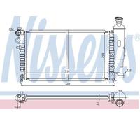 Nissens Engine Radiator 61276 for Citroën/Peugeot - 1301.SX/SY/SZ 1330.01/29/A7/A8