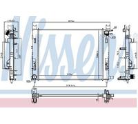 NISSENS Coolant Radiator 637627 for DACIA LODGY (2012) 1.6 etc