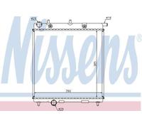 NISSENS Coolant Radiator 63505 for CITROËN C2 (2004) 1.1 etc