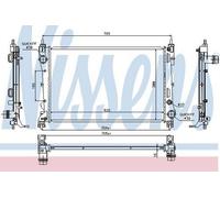NISSENS 617854 Engine radiator