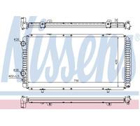 Radiator 61390 Nissens 1301.HQ 1301.HS 1301.N0 1301.N2 1301.N3 1301.NO 1301.P6