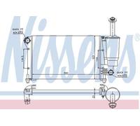 Engine Radiator Fits FIAT Heating Cooling EIS 617845