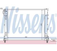 NISSENS Engine Coolant Radiator 61935 - Fits FIAT 500 (2008), Panda & Ford KA (2009) 1.3