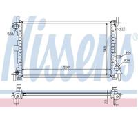 Engine Radiator Fits FORD Heating Cooling Nissens 62075A