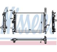 NISSENS 66860 Engine radiator