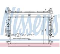Radiator 620156 Nissens 2100015 2113221 5184273 5184442 5482597 DG938005BC