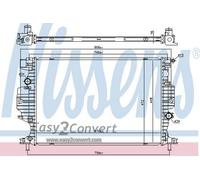 Nissens Engine Coolant Radiator 620152 for eg. FORD MONDEO (2014) 1.6 TDCI etc