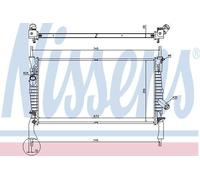 Nissens Engine Radiator 69225 for FORD TRANSIT 260 (2006) 2.2 TDCI