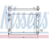 NISSENS 67611 Engine radiator