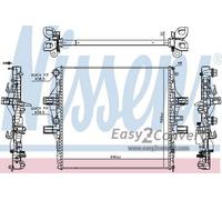 Nissens Engine Cooling Radiator 61989 Fits IVECO Daily 35C14 (2012) 3.0 CNG