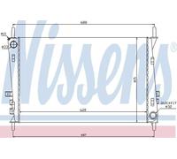 Nissens Engine Coolant Radiator 66704 for eg. JAGUAR X-TYPE (2001) 2.5 etc