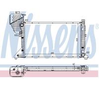 Radiator 62519A Nissens 9015003500 9015003600 9015003900 A9015003500 A9015003600