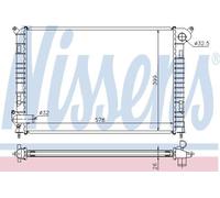 NISSENS Coolant Radiator 69700A for MINI MINI COOPER (2001) 1.6 etc