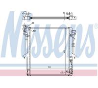 NISSENS 62896 Engine radiator