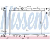 Nissens Radiator FOR Peugeot Partner 307 206 Citroen Xsara Picasso C4 Berlingo