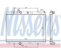 Nissens Engine Coolant Radiator 636007 for eg. CITROËN C2 (2004) 1.4 HDI etc