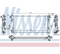 Nissens Engine Radiator 63555A – Fits Citroën, Peugeot, Fiat