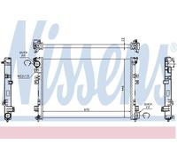 NISSENS 61875A Engine radiator
