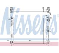 NISSENS 637605 Engine radiator