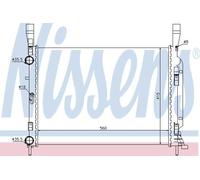 Radiator 637628 Nissens 4155000002 8200418327 8200418328 A4155000002 4155000002