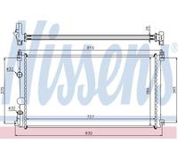 Nissens Engine Radiator 63824A - Fits Nissan Interstar (2002) 2.2/3.0 DCI; Opel Renault Vauxhall