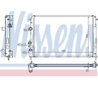 Radiator 63896A Nissens 7700425842 7701352976 7711135327 8200189286